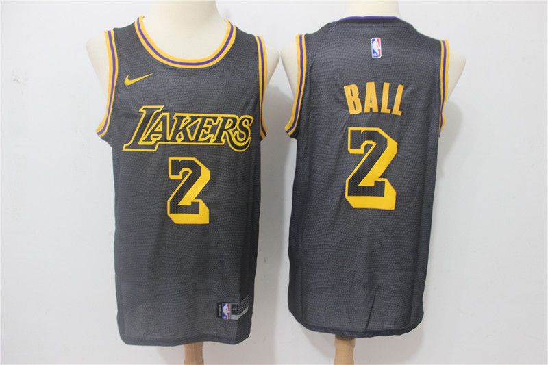 Men Los Angeles Lakers #2 Ball City Edition Game Nike NBA Jerseys->los angeles lakers->NBA Jersey